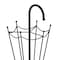 Vintiquewise Black Umbrella Shaped Creative Umbrella Holder Stand for Indoor and Outdoor QI004468 - alternate 3